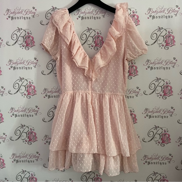 Sugar thrillz dolls kill dress regal dotted dress 3D ruffle frilly polkadot cute - Picture 10 of 12